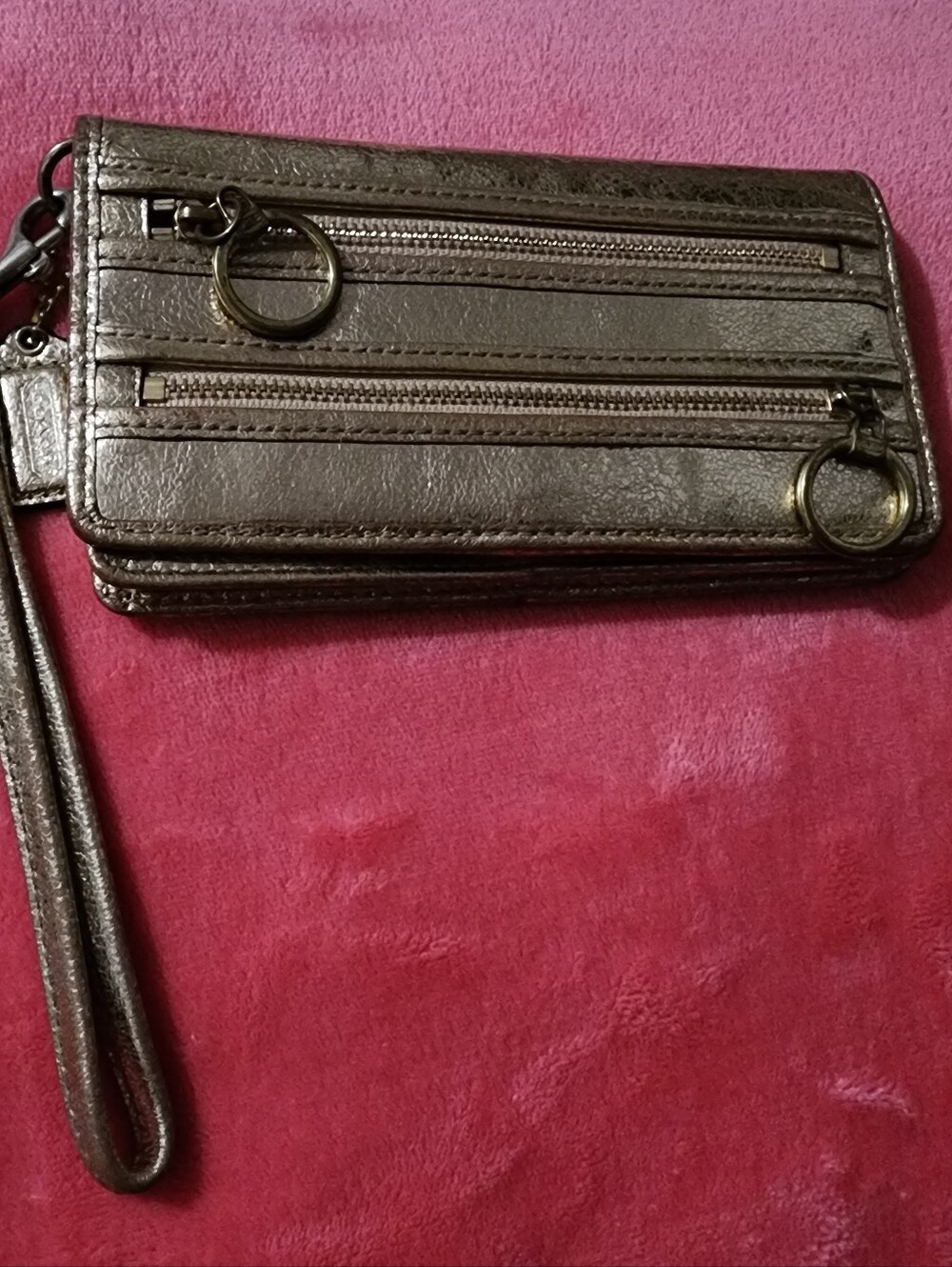Coach Gold Poppy Wallet Wristlet